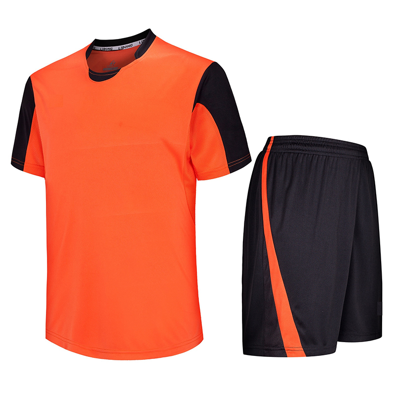 Wholesale football jersey Polyester soccer jersey set