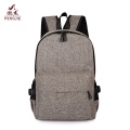 Gray School Anti Theft Bag USB Charging Backpack