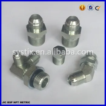 Straight and elbow hydraulic adapter connector