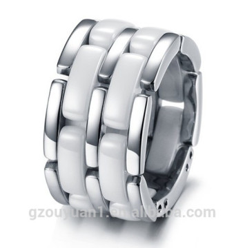New Arrival White Ceramic Wedding Ring, Men's and Women's Ceramic Wedding Ring