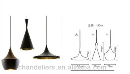Tom Dixon Style Beat Fat Pendant Light