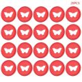 20pcs Colorful Butterfly Notebook Plastic Binding Ring Mushroom Hole Disc DIY R9JA