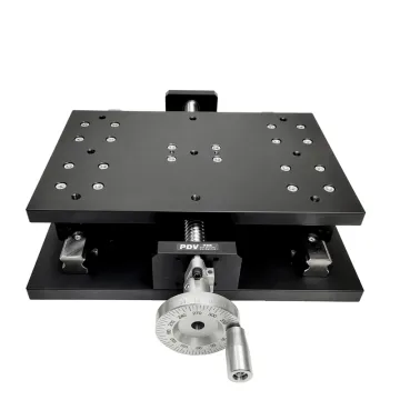 Manual Linear Stage with Large Table Bearing - 100kg Displacement Hand Sliding Table