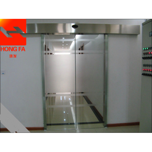 Automatic glass sliding door