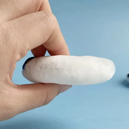 Pinkz Velour Cosmetics Loose Powder Puff Custom Round Blender Beauty Setting Powder Puff Replacement