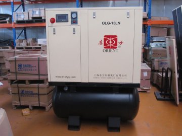 integration type screw compressor