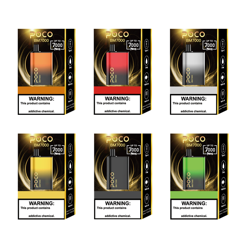 Poco bm 7000 plus puff vape sekali pakai