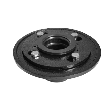 2'' Iron Square Shower Drain Base Kit: Comprehensive Drain System with Adjustable Ring, Flange, and Rubber Gasket for Linear Showers