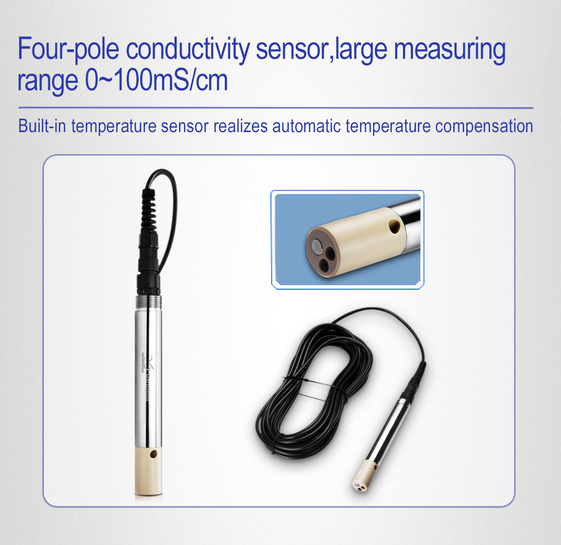 4-pole conductivity sensor