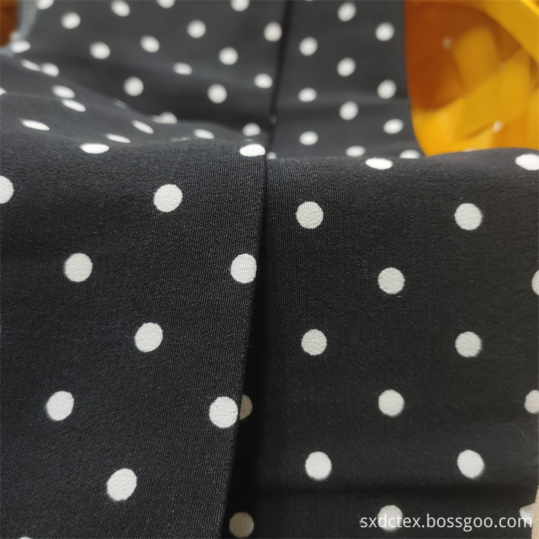 Black Base Dot Fabric