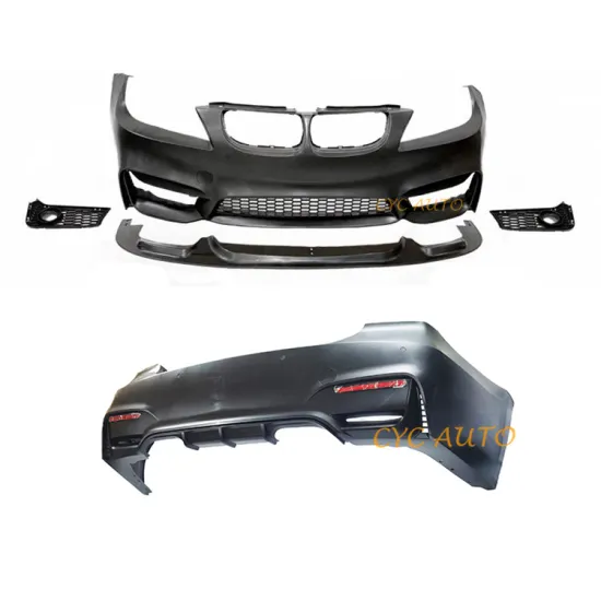 M4 LOOK Front Bumper Rear Bumper Car Body Kit with Front Lip for BMW 3 Series E90 Pre-LCI 2005-2007 325i 330i