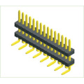 Encabezado de pasador de 1.27 mm de una sola fila doble plástico SMT 180 °/recto