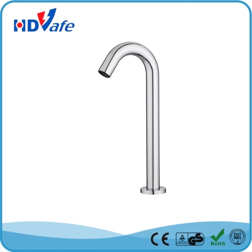 Long Neck Wall Mounted Touchless Automatic Sensor Spout Faucet for Public Bathroom