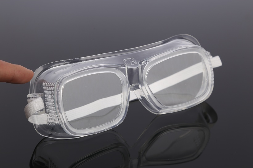 Clear ventilated protective glasses