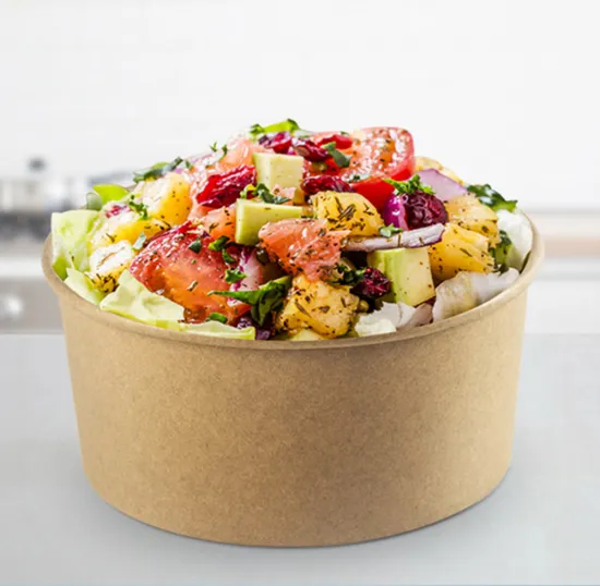 Noodle rice kraft paper food bowl biodegradable