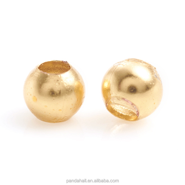 3mm Long-Lasting 14K Gold Plated Brass Spacer Beads | Pandahall