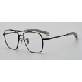 Light Titanium Optical Designer Aviator Style Glasses