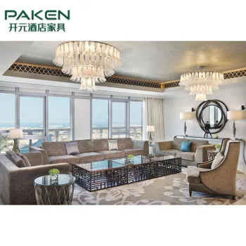 Modern 5-Star Hotel Fabric Sofa Set for Luxurious Living Rooms