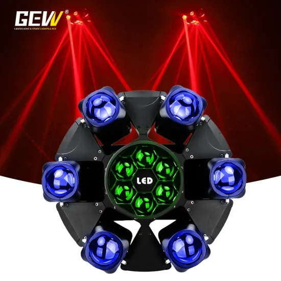 GEVV New DJ Party Disco Stage Light - RGB 4 IN 1 LED Moving Head Light