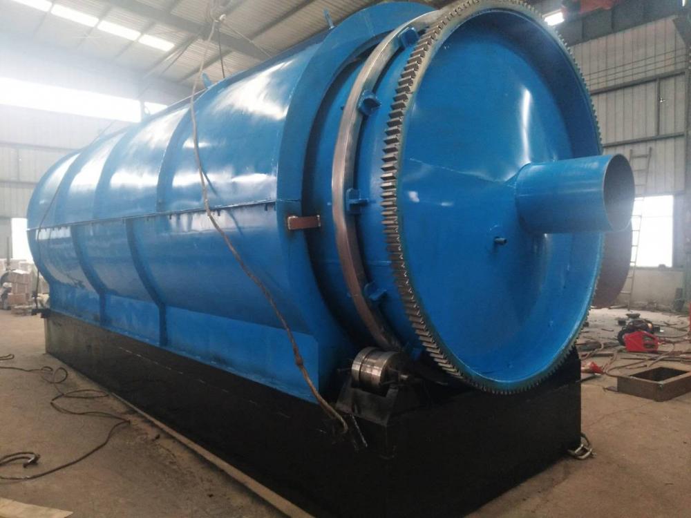 gas/oil heating system waste plastic pyrolysis machine ...