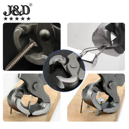JINDIAO 8inch/9inch Nutcracker Nail Puller Pliers for Bundling and Crimping