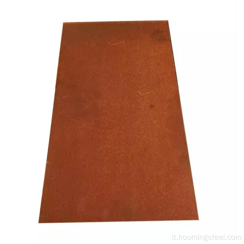 Piastra in acciaio corten ASTM A242