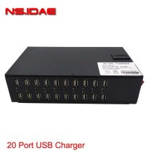 20 puertos para múltiples dispositivos USB Cargador