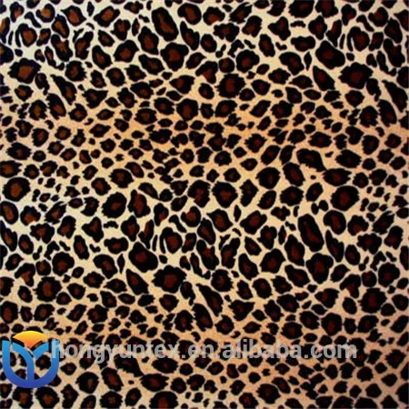 100% Polyester Knitted Velvet Printed Fabric With Different Fashion Print