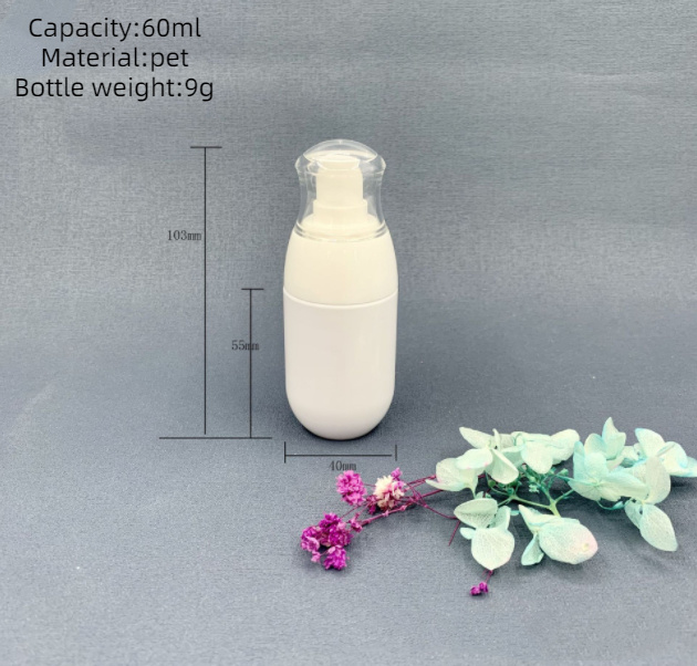 100ml Cream Pump Bottle For Plastic Skincare Containers