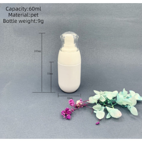 Bottiglia di pompa crema da 100 ml per contenitori per la cura della pelle di plastica