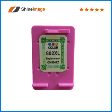 Remanfactured color ink cartridge for hp 802 (CH564ZZ)