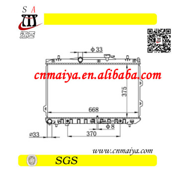 auto radiator fit for CERATO 1.6i 2005 , DPI:2784