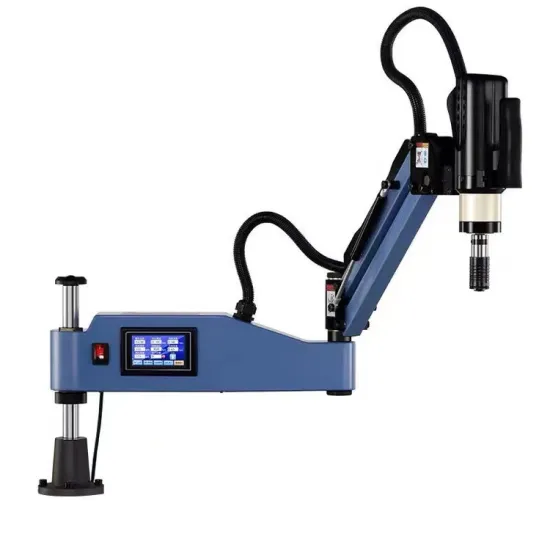 Hot M3-M16 CNC Automatic Flexible Arm Nut Screw Servo Electric Tapping Machine for Pipe Metal Thread Drilling