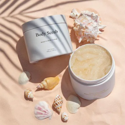 Body scrub salt coffee for exfoliation dead skin