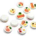 Super Simulation Dinner Plate Resin Beads Shrimp Heart Egg Food Decoration Charm Dollhouse DIY Craft Making Phone Case Ornament