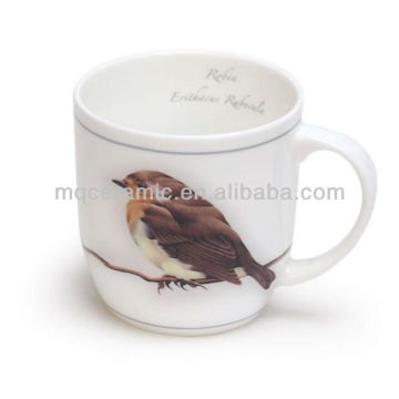 10oz Real Bone china Mug with Bird printing