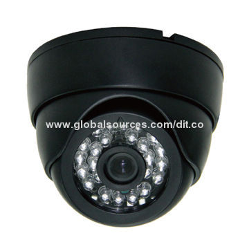 CCTV CMOS dome camera, 24 PCS LED, 3.6/6.0mm lens optionalNew