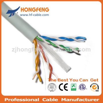 Indoor LAN Cable 23AWG CCA Conductor PVC Jacket UTP CAT6