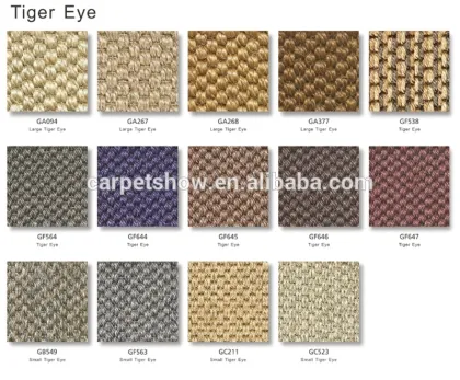 Flat woven carpets natural fiber sisal carpet rug