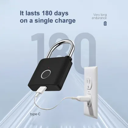Smart Fingerprint Biometric Suitcase Luggage Padlock