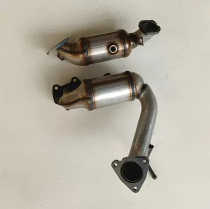Motorcycle Exhaust Pipe with Honeycomb Ceramic Catalytic Converter - Auto Spare Parts