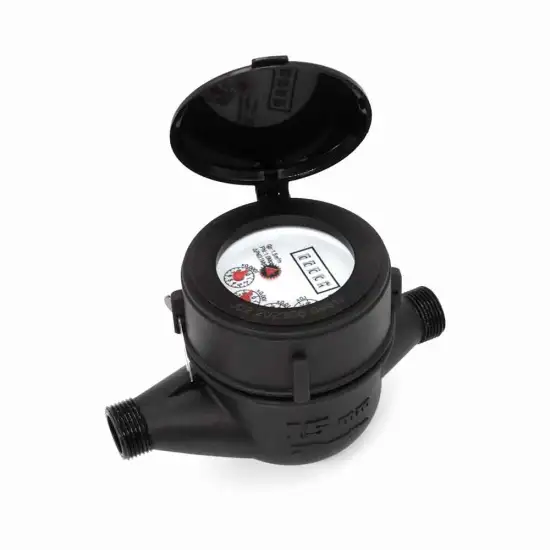 China DN15 Plastic Mechanical Water Meter R160 - Hot Sale Black Nylon Water Meters