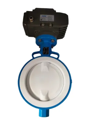 Electric wafer butterfly valve