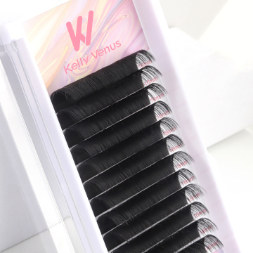 KV Matte Black Silk J C D Curl Cashmere Eyelash Extensions