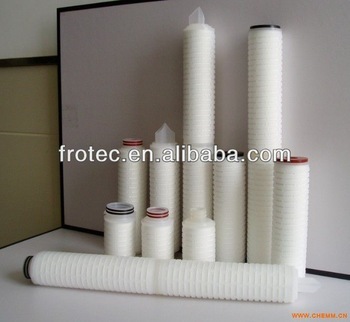 0.1um Hydrophobic PVDF Pleated Filter Cartridge