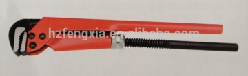 high quality double color carbon steel pipe wrench Sweden type