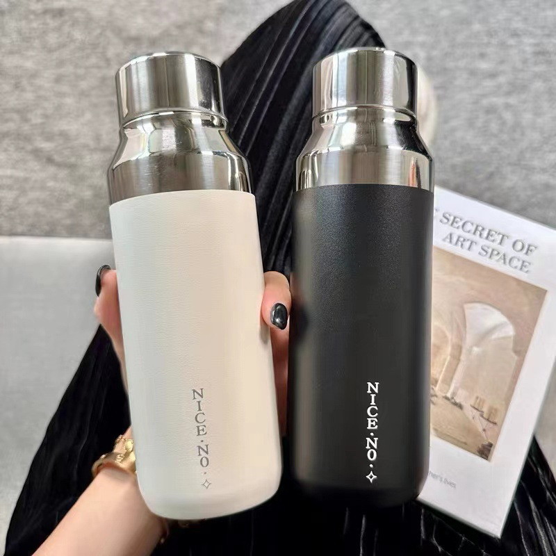 Stainless steel vacuum insulated cup mirror cover