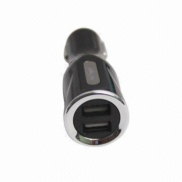 2 USB ports car charger with 2.1A output