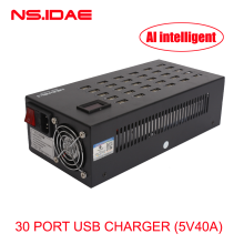 30 portas USB AI Smart Charger com Indicador LED
