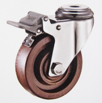 280℃ High temperature bolt hole brake caster